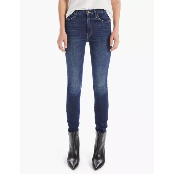 Mother High Waisted The Looker Jeans Teaming Up Medium Wash Blue Women's Size 26 - Picture 1 of 13